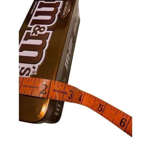 M&Ms Empty Collectible Tin Storage Container Brown - Picture 12 of 13